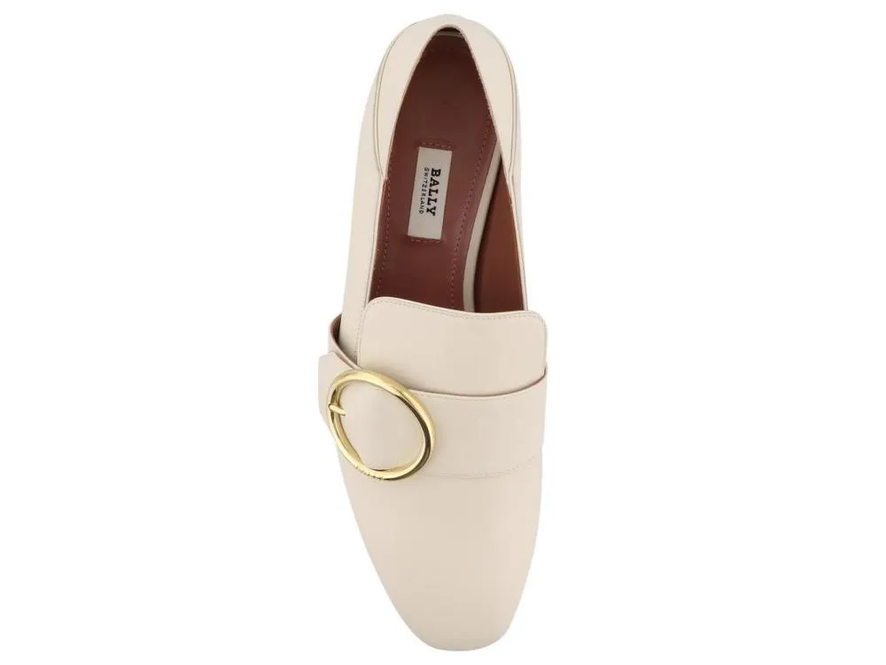 Bally Lottie Buckle Loafers