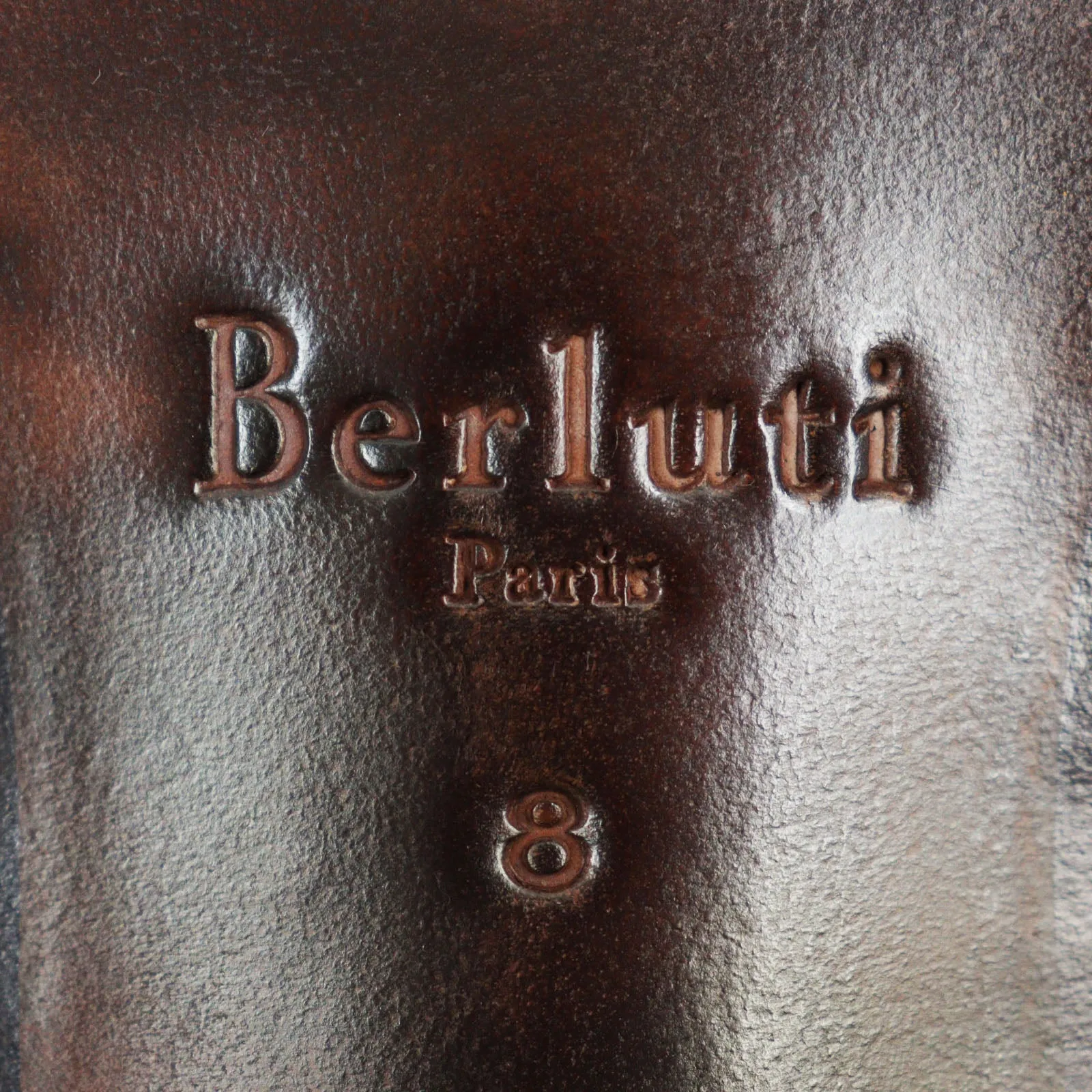 Berluti Medallion Coin Leather Loafers Brown 8