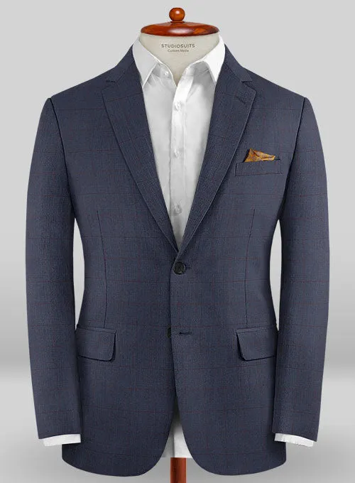Caccioppoli Sun Dream Zorati Blue Wool Silk Jacket