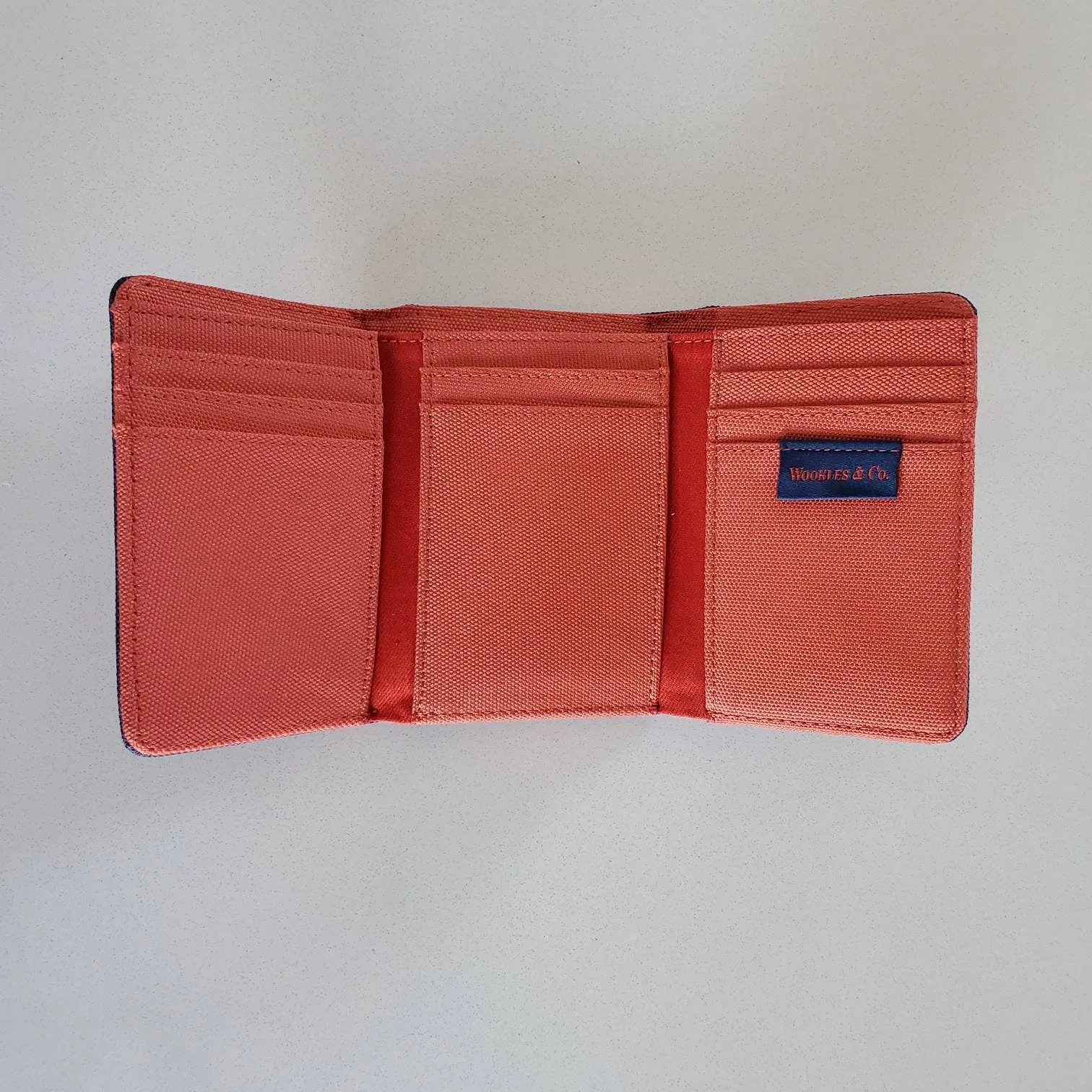 Fishman Donut Embroidery Trifold Wallet