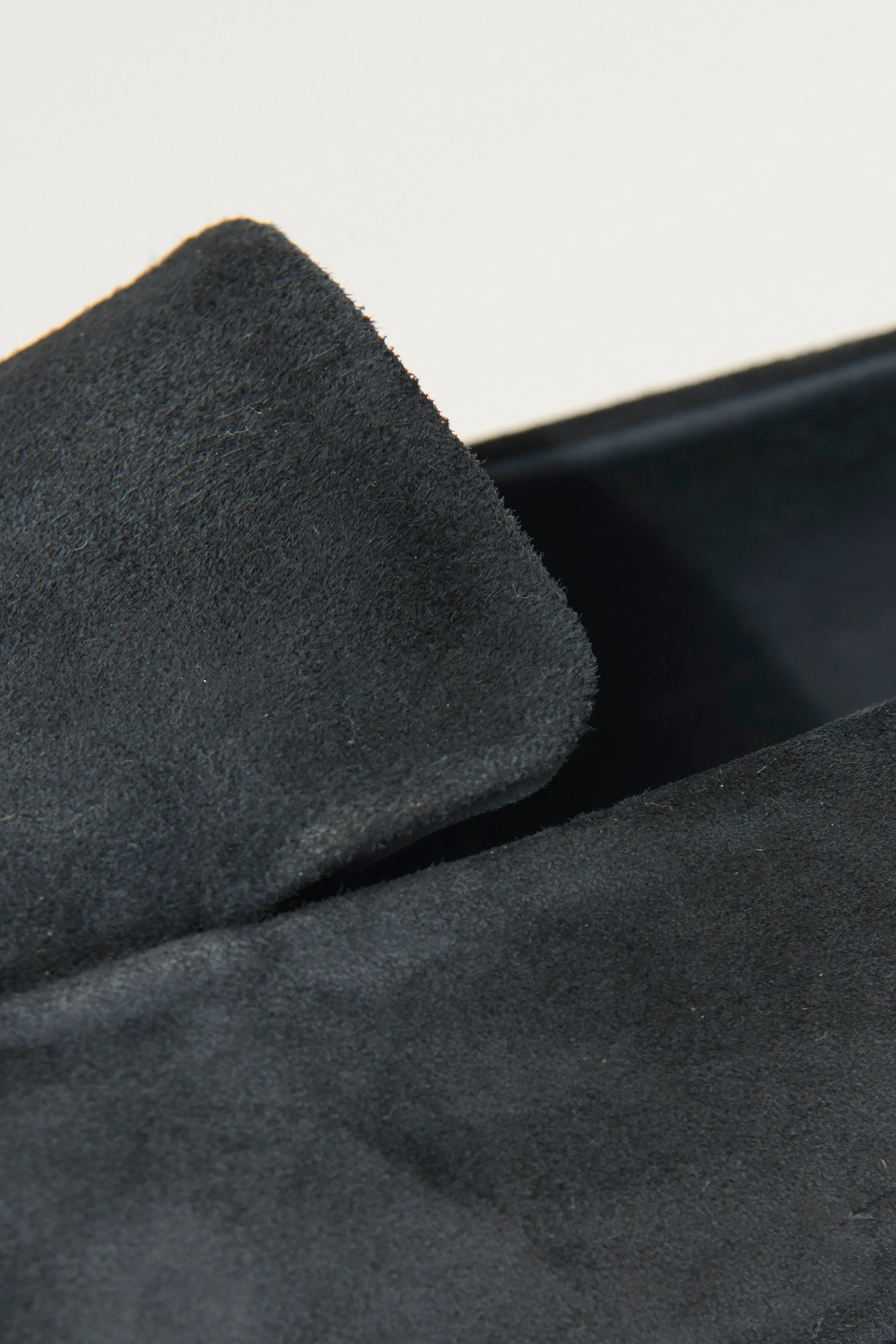 Navy Blue Suede Preowned Moccasin Loafers