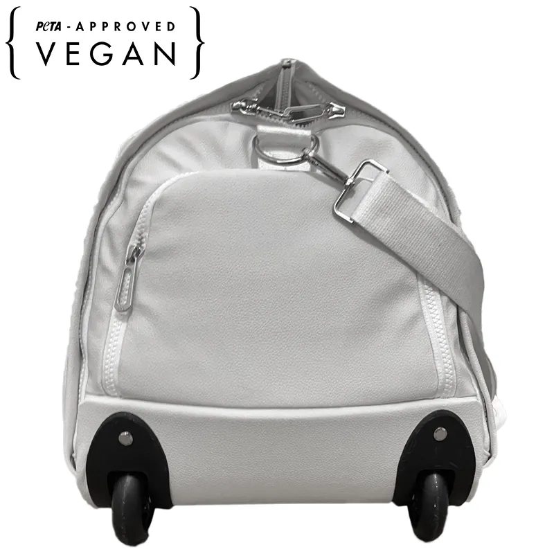 Pineapple leather Convertible  Duffle Garment bag  With Trolley and Wheels
