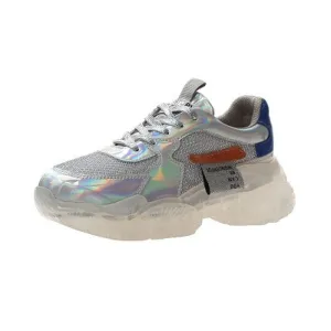 Semi Gloss Fashion Transparent Sneakers