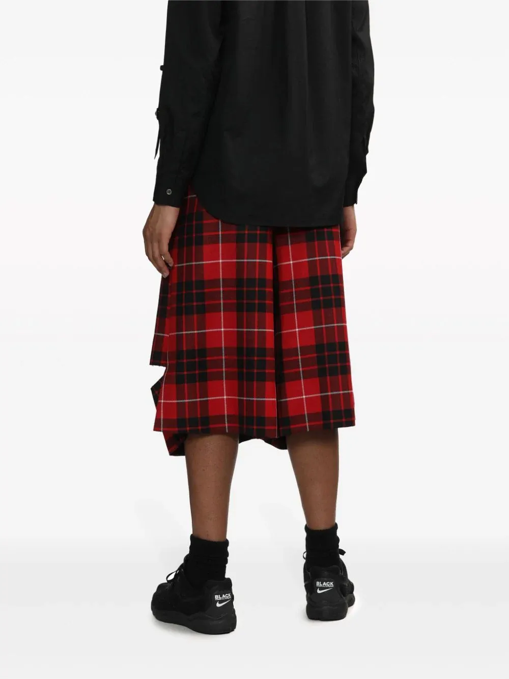Tartan Check Button Shorts