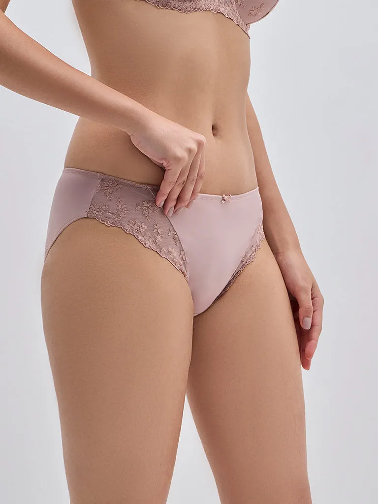 Wunderlove Light Mauve Floral Lace Design Brief